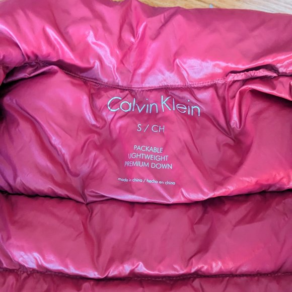 Women's Red Winter Coat from Calvin Klein - Picture 3 of 7